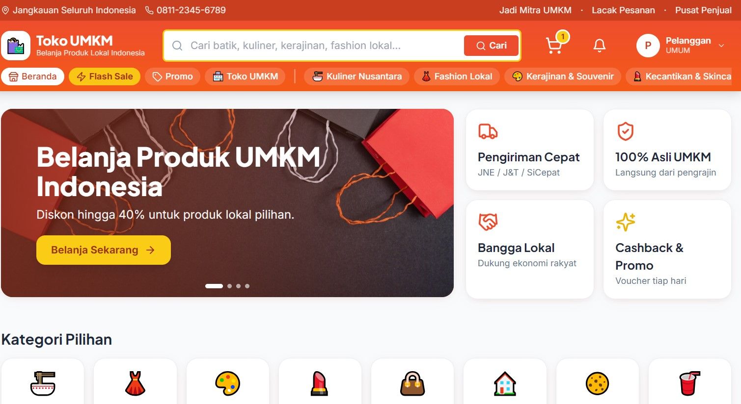 Source Code Aplikasi Marketplace UMKM Berbasis NestJS dan React Lengkap dengan Dashboard Penjual